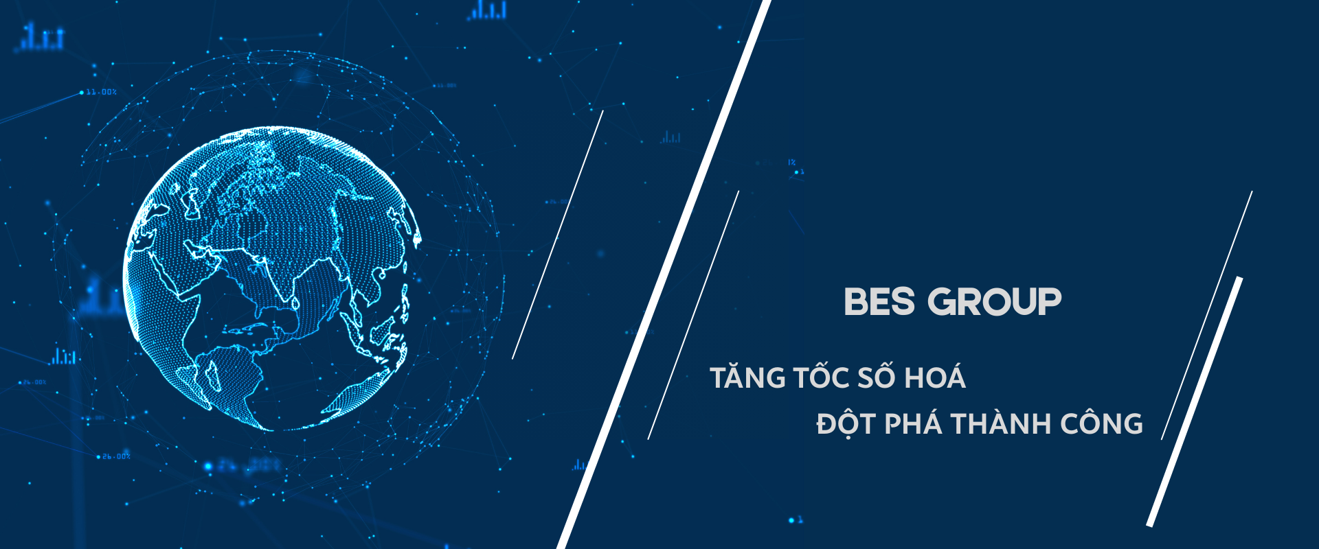 Navy Blue Modern Corporate It Or Software Linkedin Banner